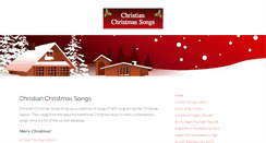 Desktop Screenshot of christianchristmassongs.org