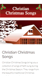 Mobile Screenshot of christianchristmassongs.org